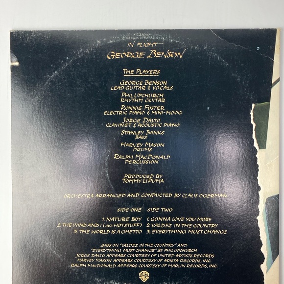George Benson In Flight Vintage Vinyl Record Album LP - Picture 2 of 5